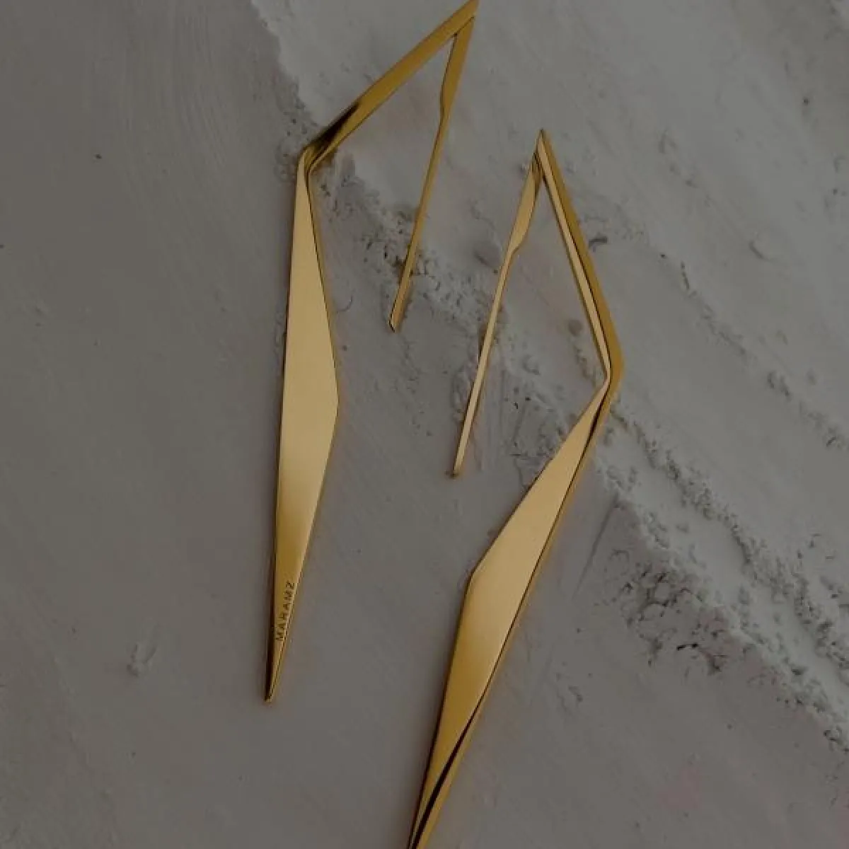 18K Gold Plated Statement Dune Earrings