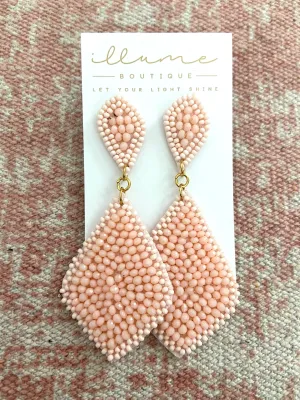 Always Be Earrings in Peach