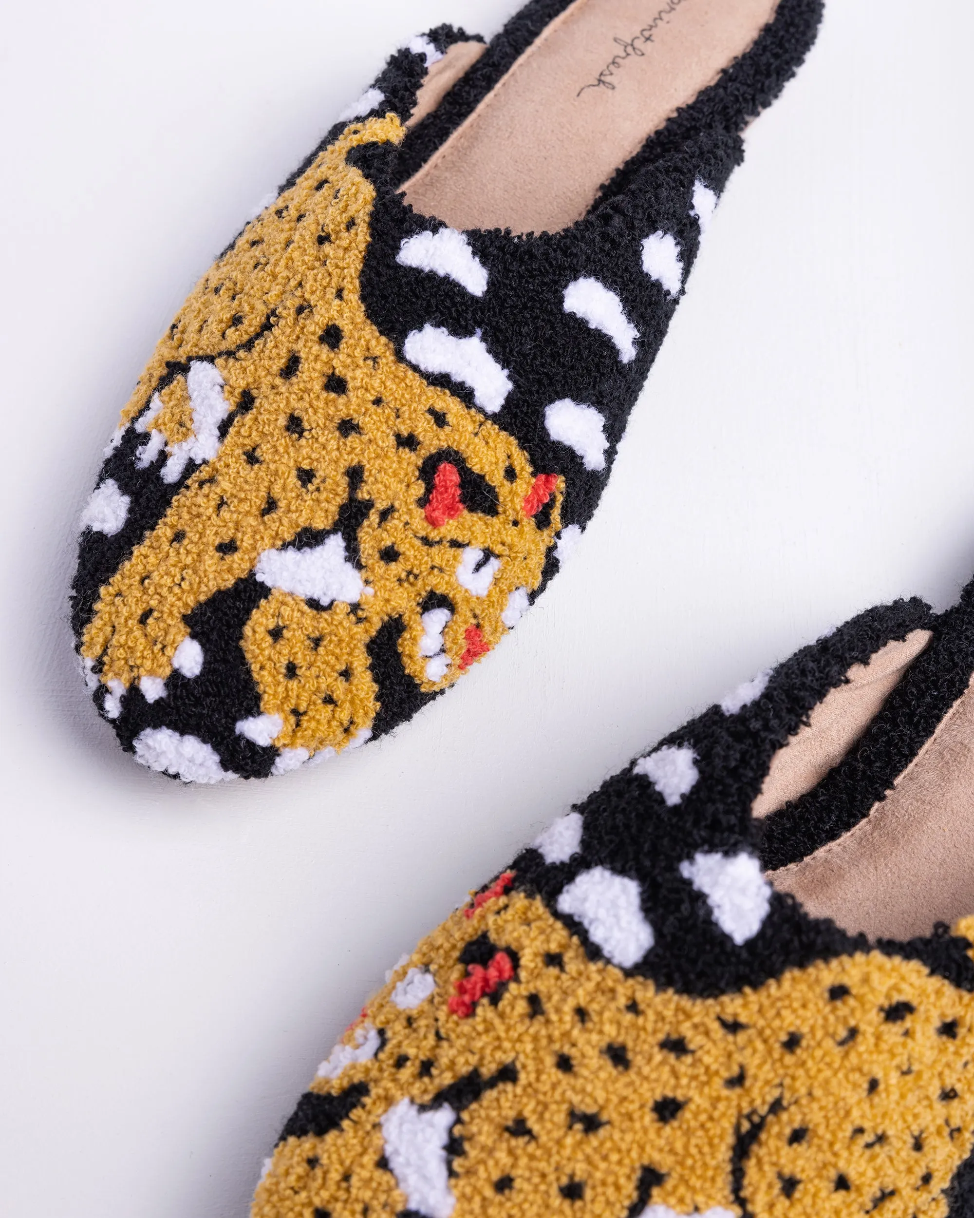 Bagheera - Tufted Slippers - Ink