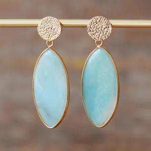 'Bold' Amazonite Dangle Earrings
