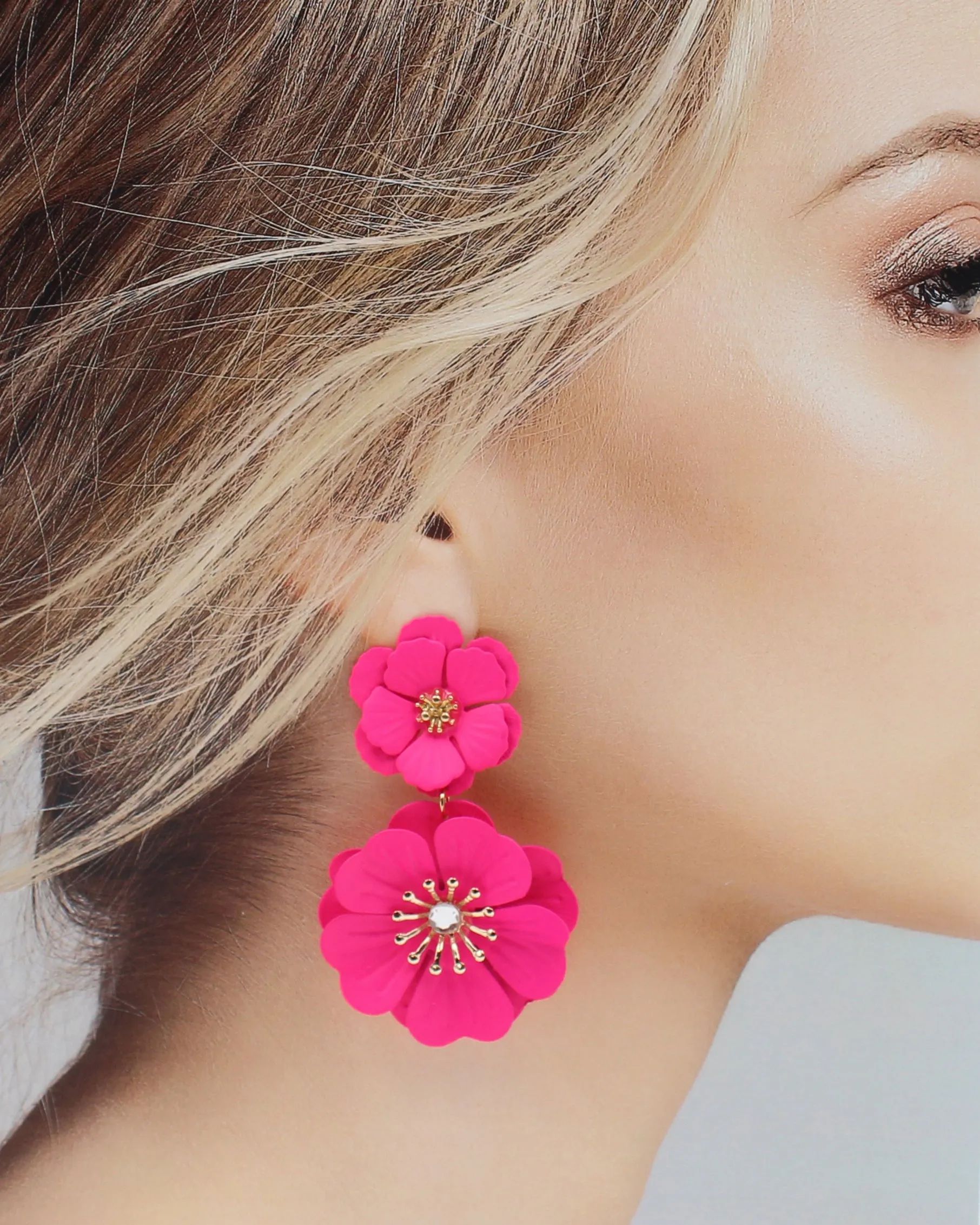 Bright & Bold Floral Earrings