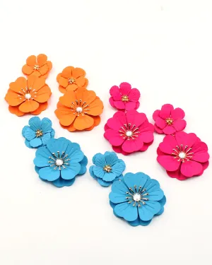Bright & Bold Floral Earrings