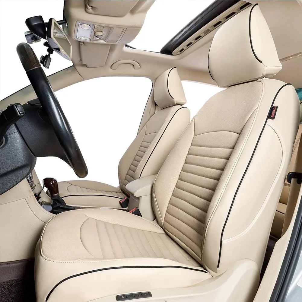 Custom Fit Full Set Car Seat Covers for Select Nissan QASHIQAI 2014 2015 2016 2017 2018 2019 - Leatherette New