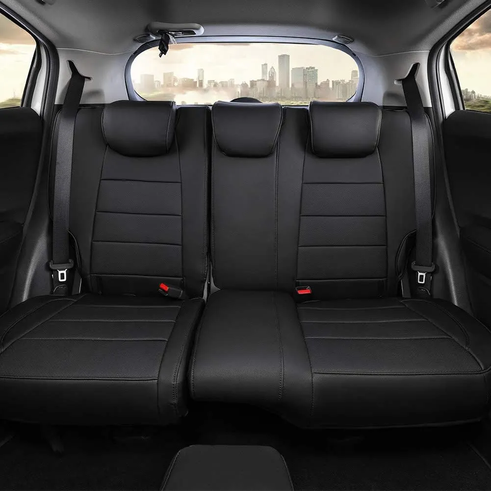 Custom Fit Full Set Car Seat Covers for Select Nissan QASHIQAI 2014 2015 2016 2017 2018 2019 - Leatherette New