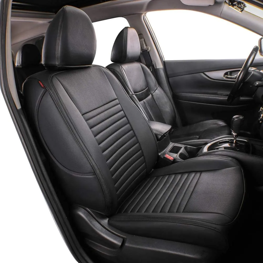 Custom Fit Full Set Car Seat Covers for Select Nissan QASHIQAI 2014 2015 2016 2017 2018 2019 - Leatherette New