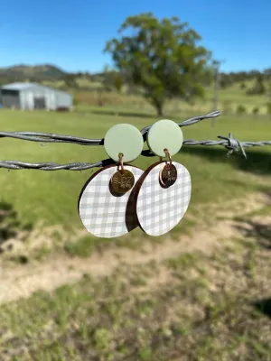 Earrings Statement - Dusty Lime