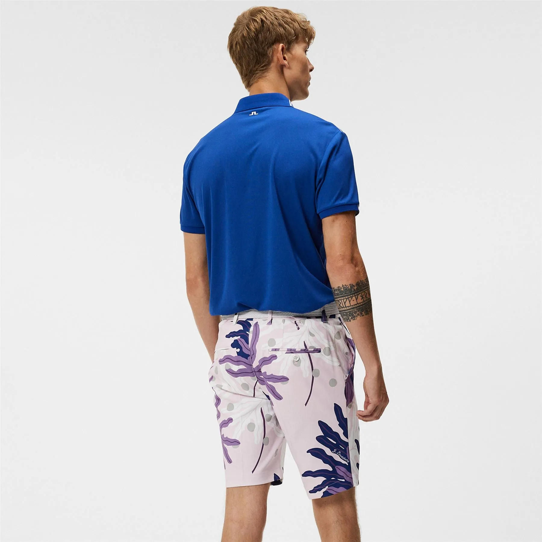 Eloy Print Shorts Paradise Monstera Pink - W23