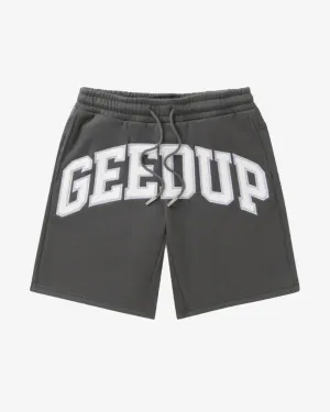 GEEDUP TEAM LOGO SHORTS ASPHALT GREY (NEW)