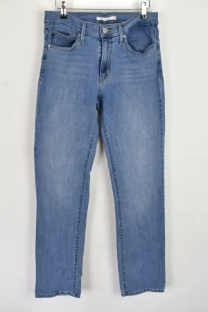 LEVI'S Blue Slimming Straight Jeans size 30 Womens Outdoors Outerwear Womenswear
