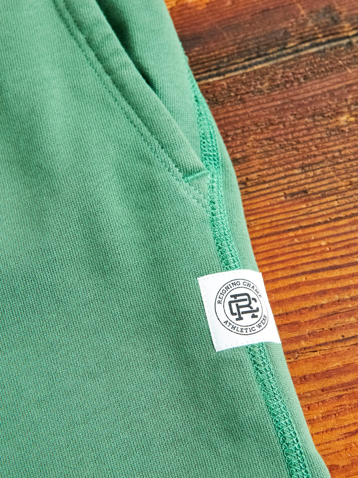 Lightweight Terry Sweatshort in Lawn Green