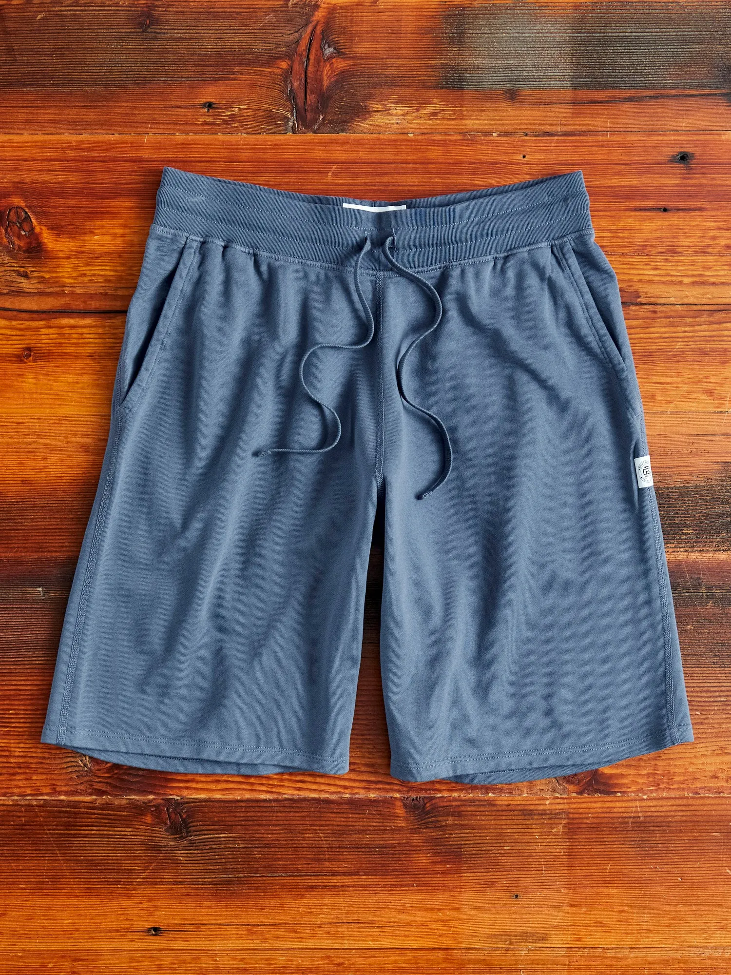 Lightweight Terry Sweatshort in Washed Blue