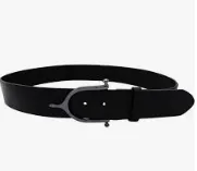 Lilo- Custom Belts 1.25" Gun Metal Spur