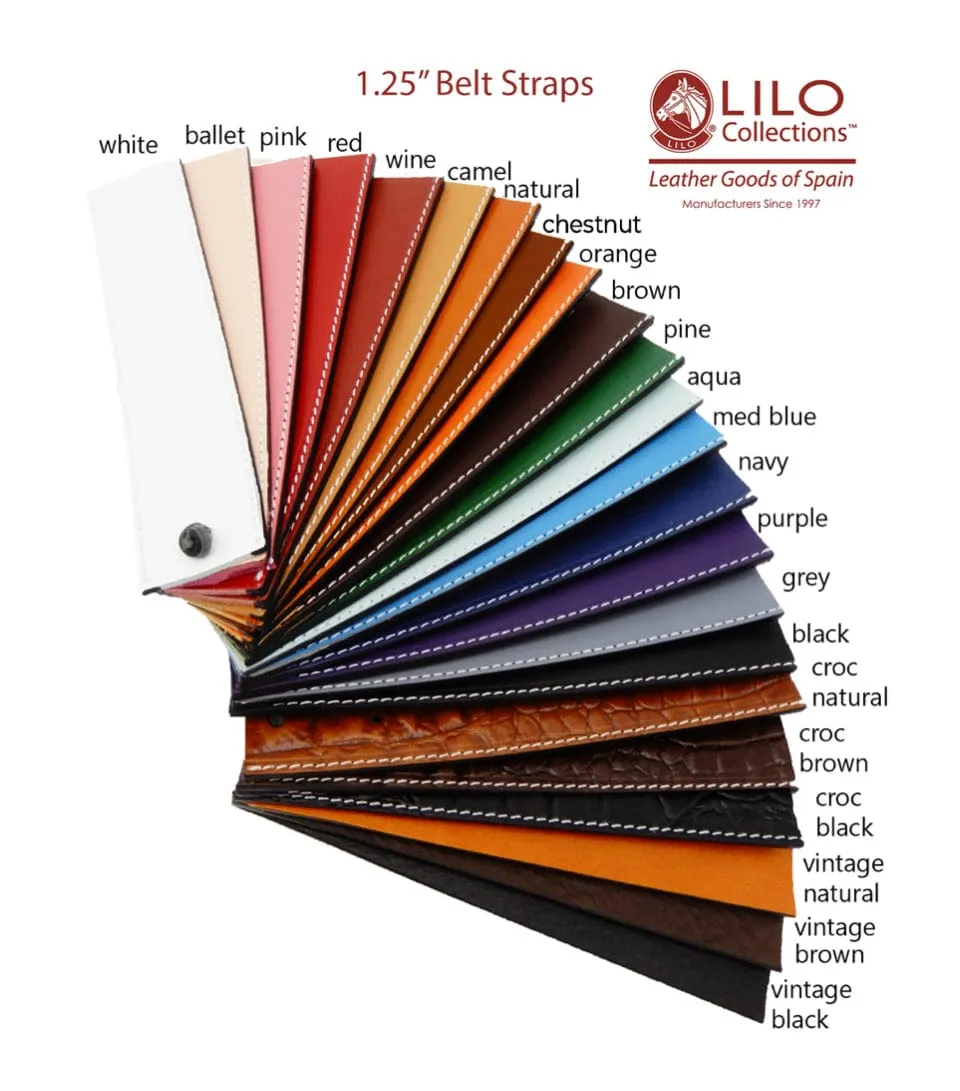 Lilo- Custom Belts 1.25" Gun Metal Spur