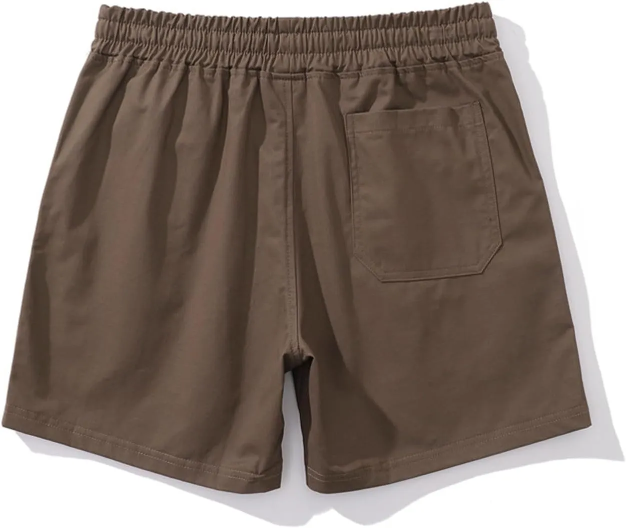 Men Shorts Slim Fit Flat Front Stretch Casual Short Shorts Outdoor Athletic Workout Running Comfy Activewear Pants