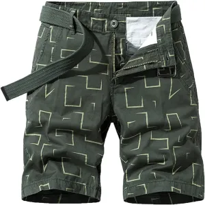 Mens Cargo Shorts Slim Fit Casual Work Shorts Summer Outdoor Fishing Hiking Shorts Lightweight Short Pants