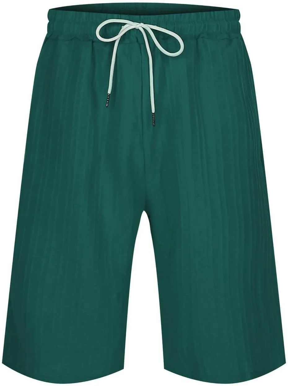 Mens Summer Shorts Slim-Fit Elastic Beach Shorts Gym Basketball Lightweight Classic Regular Activewear Pants