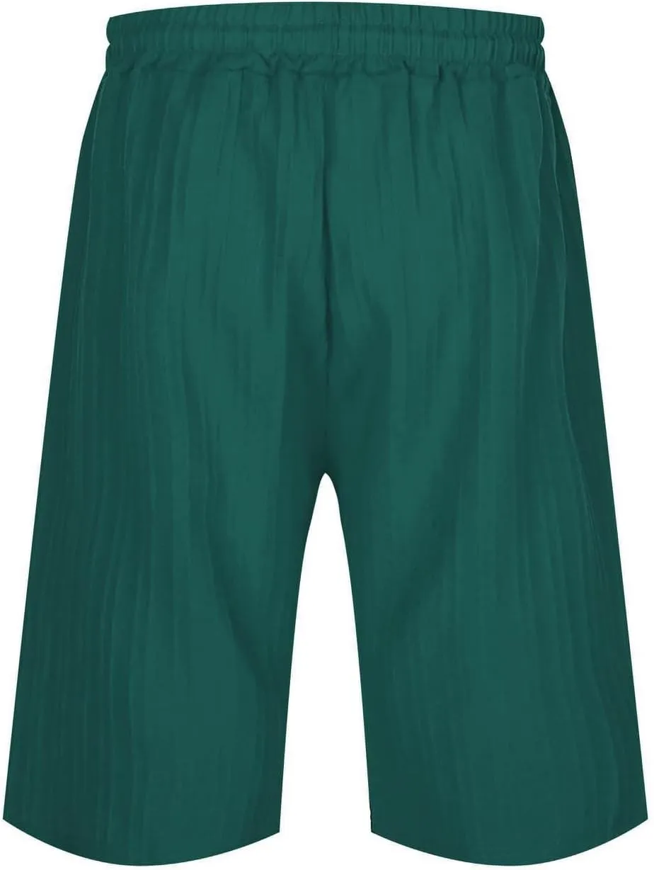 Mens Summer Shorts Slim-Fit Elastic Beach Shorts Gym Basketball Lightweight Classic Regular Activewear Pants