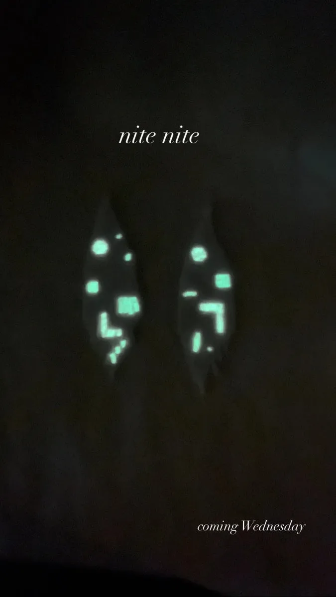 Miiken Fringe Glow in the Dark Earrings (Stardust)