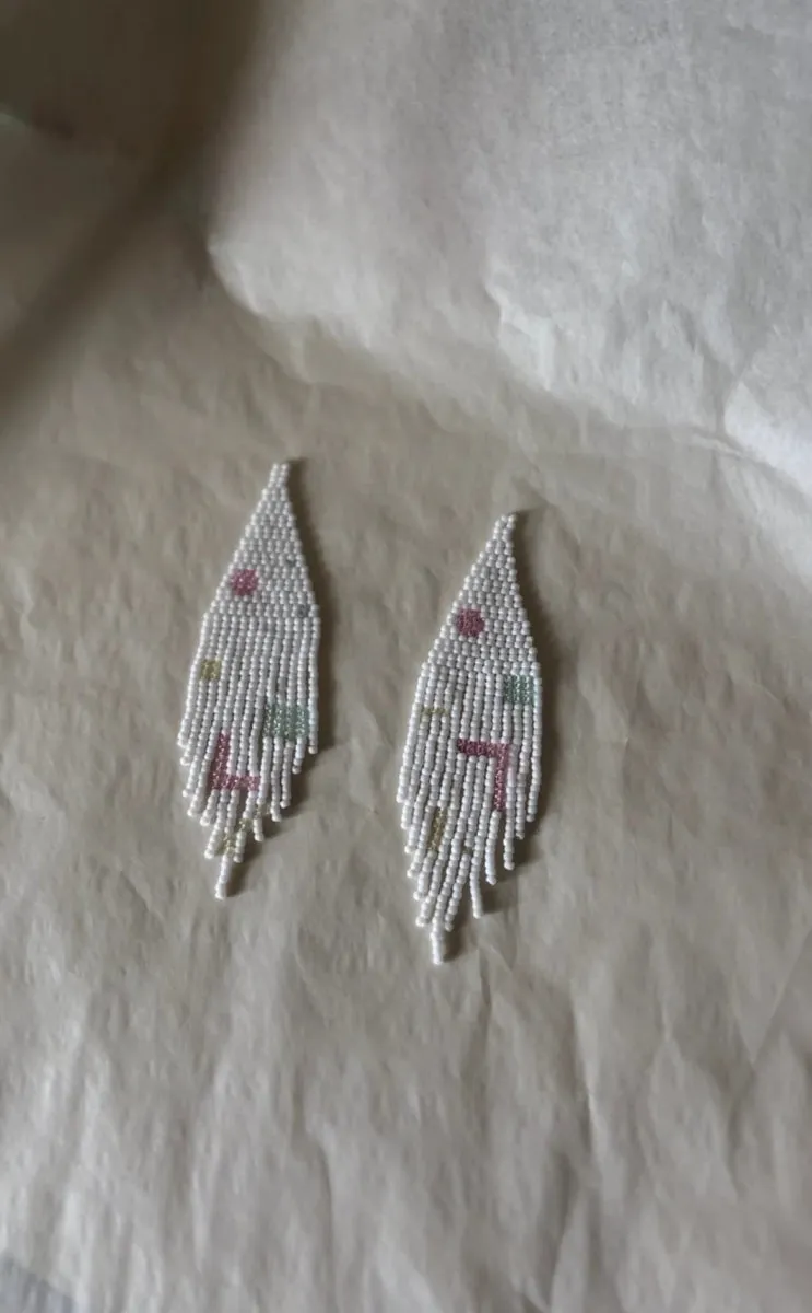Miiken Fringe Glow in the Dark Earrings (Stardust)