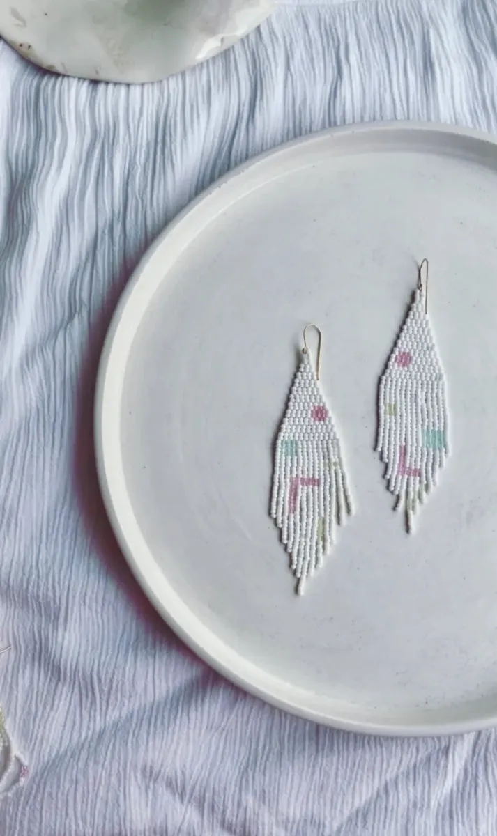 Miiken Fringe Glow in the Dark Earrings (Stardust)