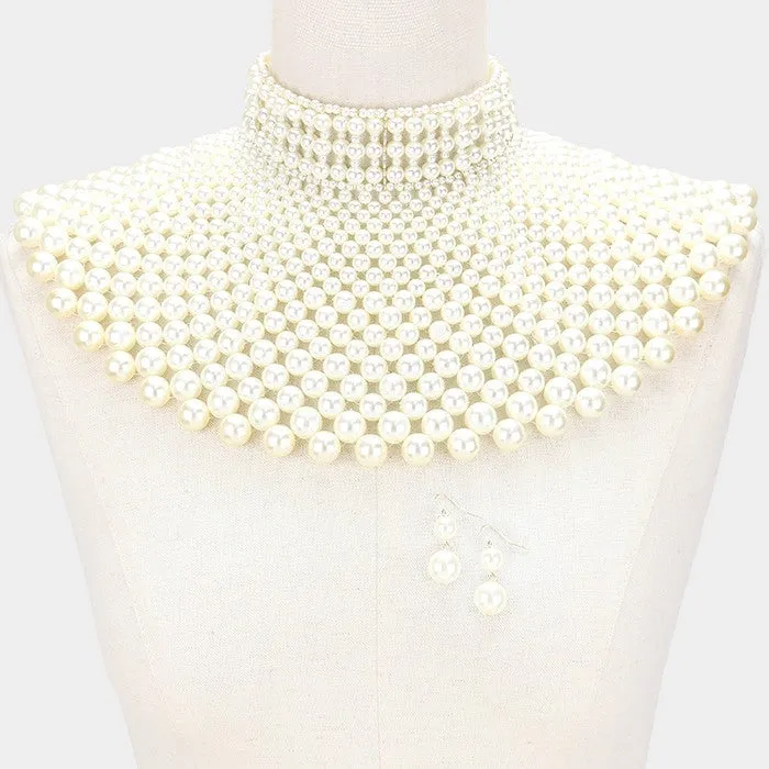 Pearl armor choker