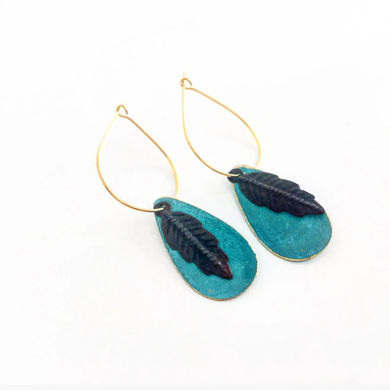 "Teeny Patiny" Drop Earrings (Various Colours)