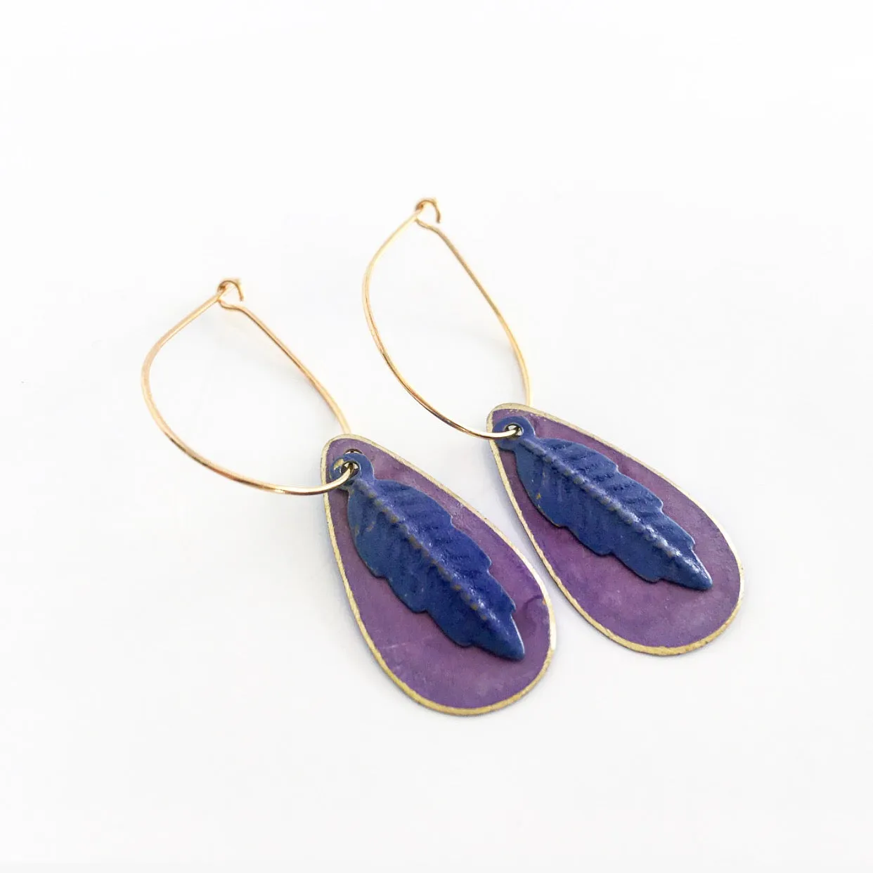 "Teeny Patiny" Drop Earrings (Various Colours)