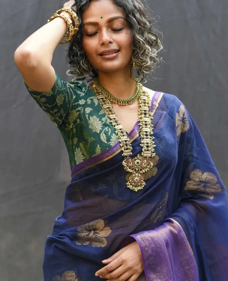 Readymade Beautiful Green Silk Blouse With Sweetheart Neckline