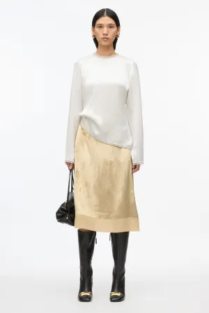 Satin Top With Crystal Embellishment
