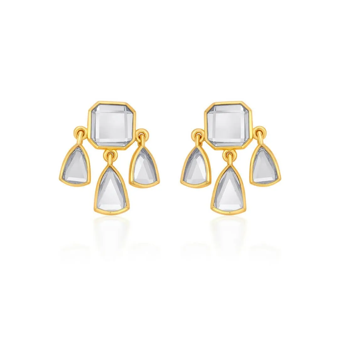 Seher Statement Mirror Studs