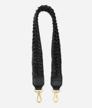 The Fishtail Braid Strap Short - Black