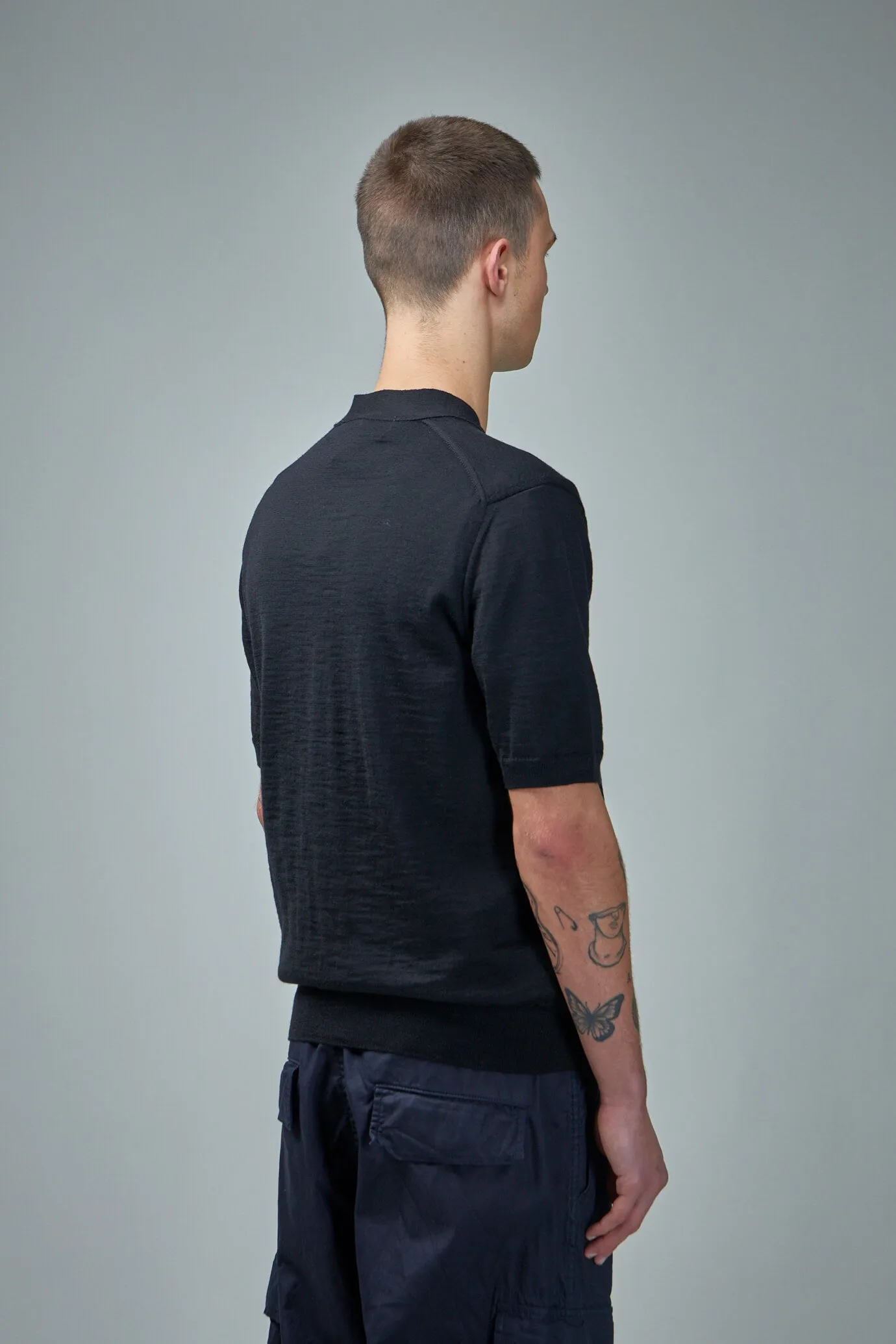 V-Neck Short Sleeve Cardigan