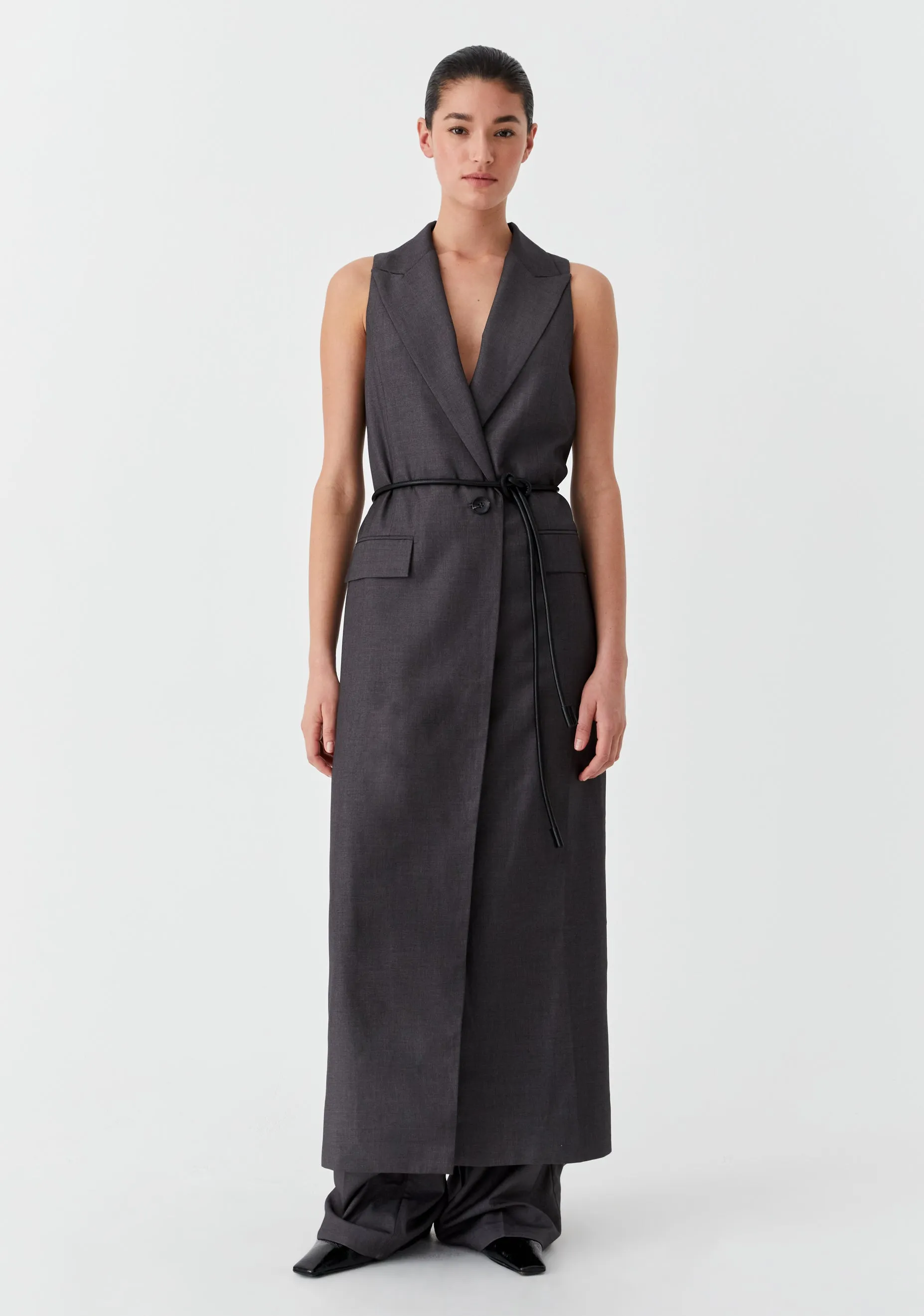 Vale Vest Dress_Charcoal