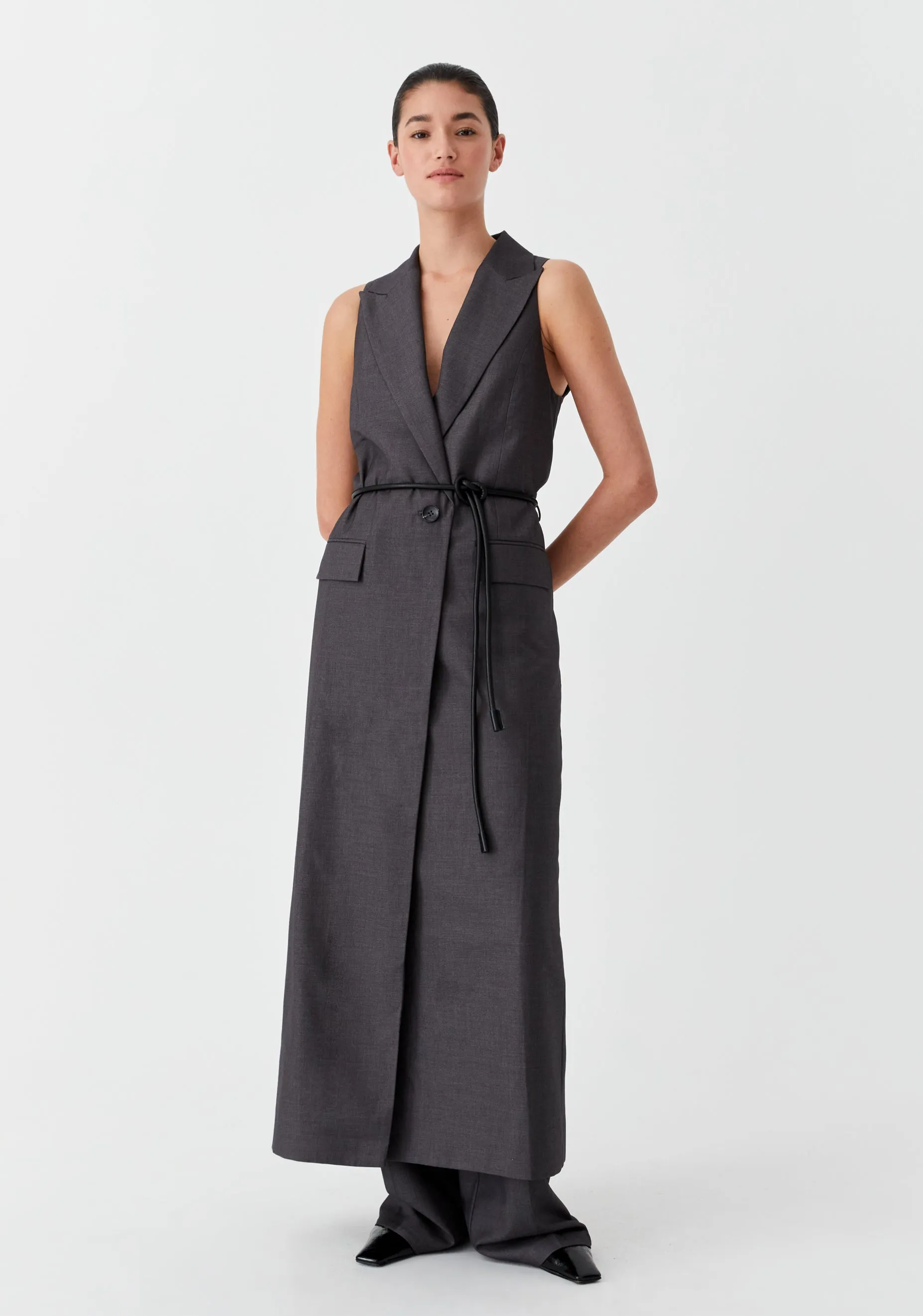Vale Vest Dress_Charcoal