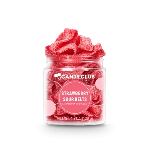 Valentines Candy | Strawberry Sour Belt | Candy Club