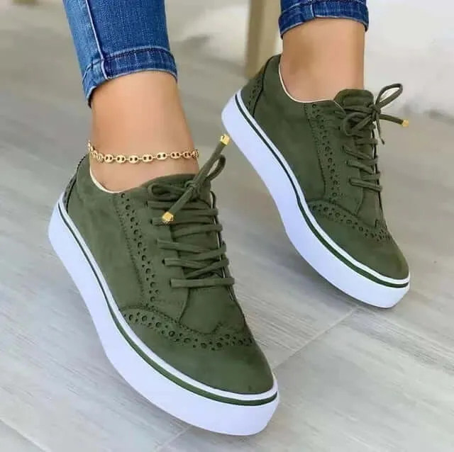 Women's Casual Lace-Up Sneakers