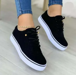 Women's Casual Lace-Up Sneakers