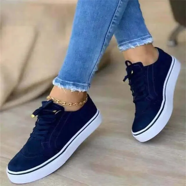 Women's Casual Lace-Up Sneakers