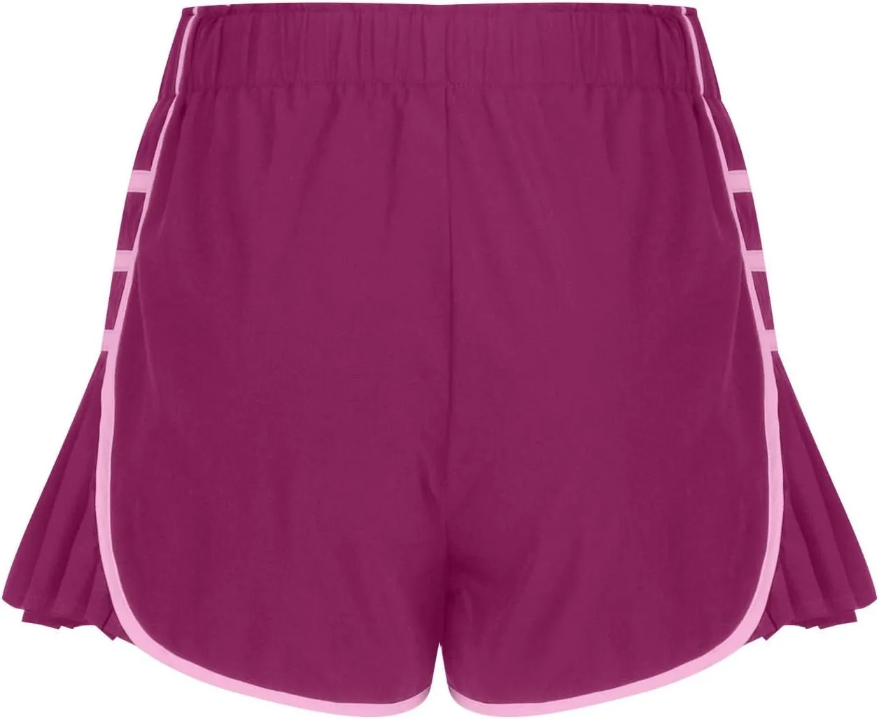 Womens High Waisted Shorts Elastic Summer Workout Casual Lounge Shorts Wide Leg Pleated Tennis Loose Short Casual Pant