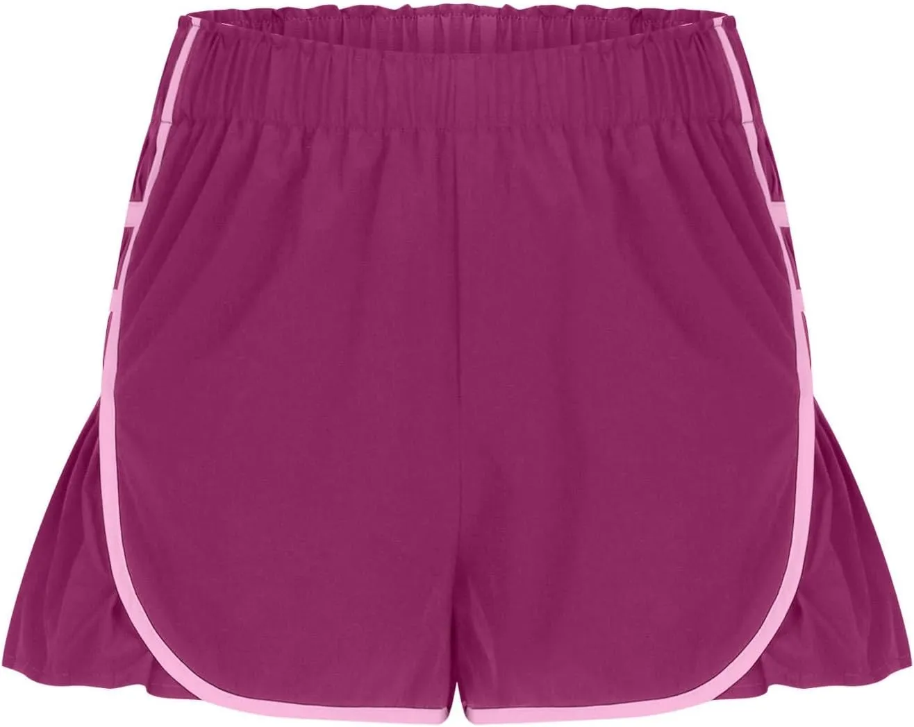 Womens High Waisted Shorts Elastic Summer Workout Casual Lounge Shorts Wide Leg Pleated Tennis Loose Short Casual Pant