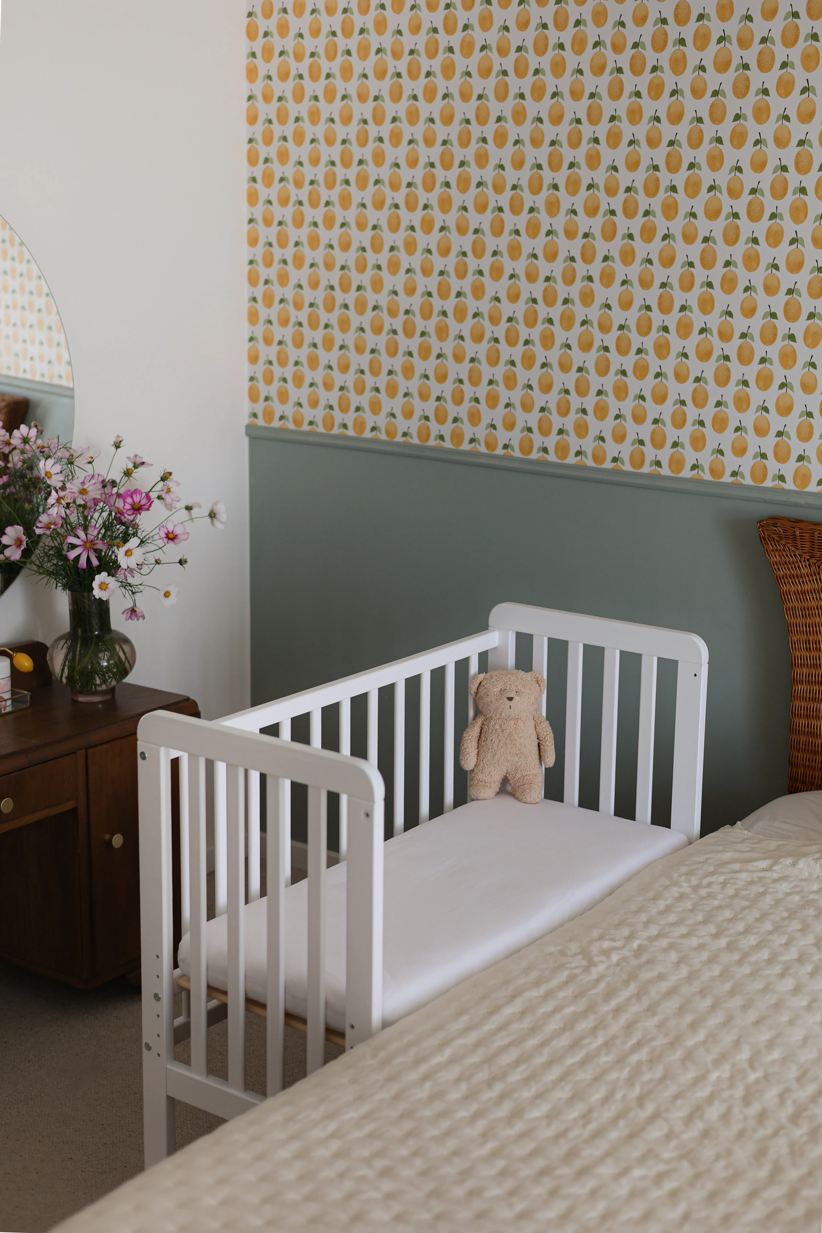 Wooden Co-Sleeper - White